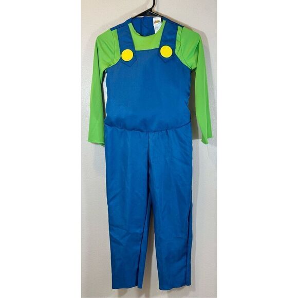 Nintendo Super Mario Brothers Boys Luigi Deluxe Kid's Halloween Costume Small - Picture 2 of 15
